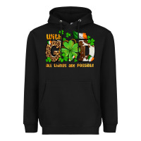 Black with god all things are possible Heavyweight Hoodie - OliviaCreatesArt
