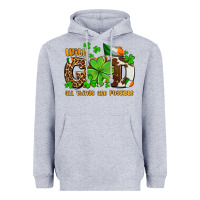 Heather Grey with god all things are possible Heavyweight Hoodie - OliviaCreatesArt