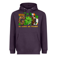Plum with god all things are possible Heavyweight Hoodie - OliviaCreatesArt