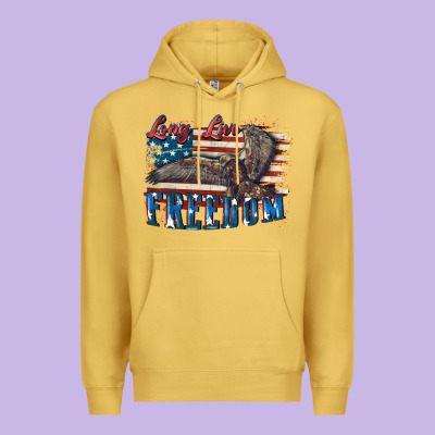Long Live Freedom 4th Of July Premium Hoodie Designed By Cowgirlartshop