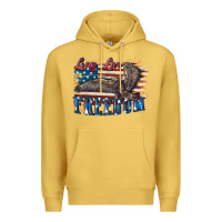 Antique Gold Long live freedom 4th of july Premium Hoodie - CowGirlArtShop