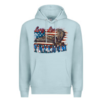 Blue Mist Long live freedom 4th of july Premium Hoodie - CowGirlArtShop