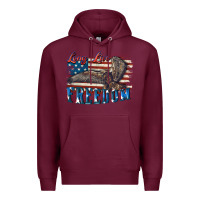 Burgundy Long live freedom 4th of july Premium Hoodie - CowGirlArtShop