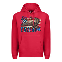 Cardinal Long live freedom 4th of july Premium Hoodie - CowGirlArtShop