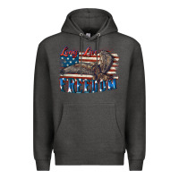 Charcoal Heather Long live freedom 4th of july Premium Hoodie - CowGirlArtShop