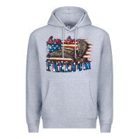 Heather Grey Long live freedom 4th of july Premium Hoodie - CowGirlArtShop