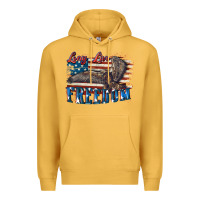 Mustard Long live freedom 4th of july Premium Hoodie - CowGirlArtShop