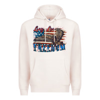 Pale Pink Long live freedom 4th of july Premium Hoodie - CowGirlArtShop
