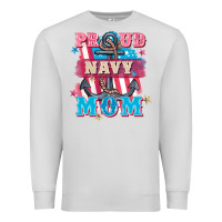 Dove Grey Proud navy Mom Mother's Day Premium Sweatshirt - FaDigitalArtStudio