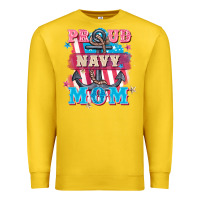 Lemon Proud navy Mom Mother's Day Premium Sweatshirt - FaDigitalArtStudio