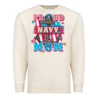Sandshell Proud navy Mom Mother's Day Premium Sweatshirt - FaDigitalArtStudio