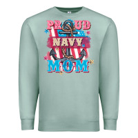 Seafoam Proud navy Mom Mother's Day Premium Sweatshirt - FaDigitalArtStudio