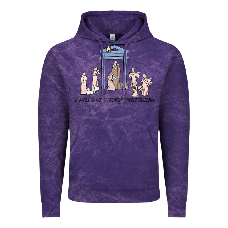 A Thrill Of Hope Nativity Vintage Hoodie by MaliasSmallBusiness | Teevron