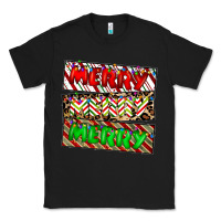 Black merry merry merry Classic Tee - CowhideDigitalArt