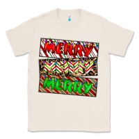 Natural merry merry merry Classic Tee - CowhideDigitalArt
