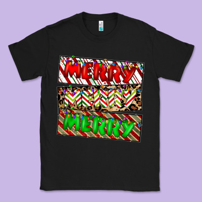 Merry Merry Merry Classic Tee Designed By Cowhidedigitalart