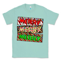 Seafoam merry merry merry Classic Tee - CowhideDigitalArt