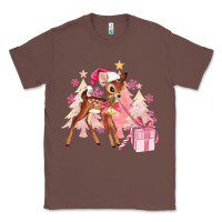 Chestnut reindeer pink christmas Classic Tee - MaliasSmallBusiness