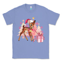 Colony Blue reindeer pink christmas Classic Tee - MaliasSmallBusiness