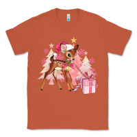 Copper reindeer pink christmas Classic Tee - MaliasSmallBusiness