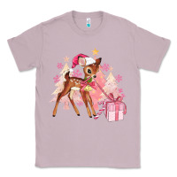 Lilac reindeer pink christmas Classic Tee - MaliasSmallBusiness