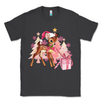 Smoke reindeer pink christmas Classic Tee - MaliasSmallBusiness