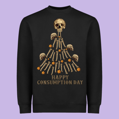 Happy Consumption Day Heavyweight Sweatshirt Designed By Ranaportraitstore