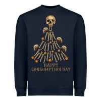 Navy Happy Consumption Day Heavyweight Sweatshirt - RanaPortraitStore