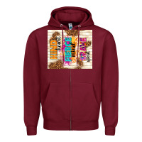Burgundy kind heart fierce mind brave spirit Zipper Hoodie - TumblerDesignByShophia