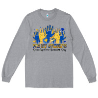 Heather Grey for my students down syndrome awareness day Long Sleeve Tee - Artiststas