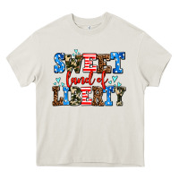 Cream sweet land of liberty Heavy Core Tee - AdoDesignShop