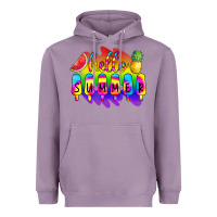 Lavender Hello Summer Tie Dye Heavyweight Hoodie - CowCowDesign