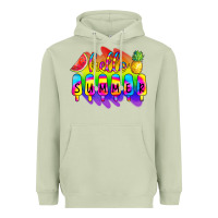 Matcha Hello Summer Tie Dye Heavyweight Hoodie - CowCowDesign