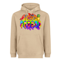 Mushroom Hello Summer Tie Dye Heavyweight Hoodie - CowCowDesign