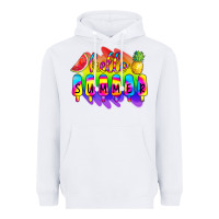 White Hello Summer Tie Dye Heavyweight Hoodie - CowCowDesign