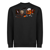 Black Halloween Nurse Heavyweight Sweatshirt - RanaPortraitStore