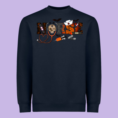 Halloween Nurse Heavyweight Sweatshirt Designed By Ranaportraitstore