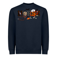 Navy Halloween Nurse Heavyweight Sweatshirt - RanaPortraitStore