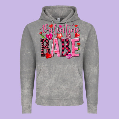 Valentine Babe Vintage Hoodie Designed By Nancycooperartshop