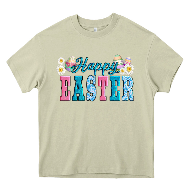 Happy Easter Eggs Heavy Core Tee by AdoDesignShop | Teevron