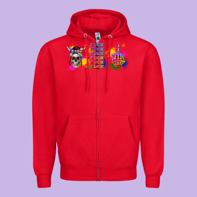 Fuck This Fuck That Fuck Them Fuck It Fuck You Fuc Zipper Hoodie Designed By Tumblerdesignbyshophia
