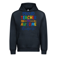 Navy Proud teacher to au-some students Urban Hoodie - CowhideDigitalArt