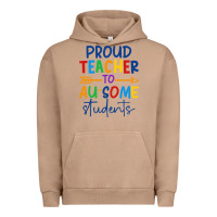 Pigment Burro Proud teacher to au-some students Urban Hoodie - CowhideDigitalArt