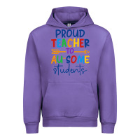 Tulip Proud teacher to au-some students Urban Hoodie - CowhideDigitalArt
