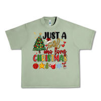Oil Green just a girl who loves christmas Urban Heavy Tee - MaliasSmallBusiness