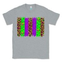 Heather Grey mardi gras brush stoke Classic Tee - JahusDesignShop