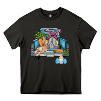 Asphalt easter truck with gnome and rabbit Heavy Core Tee - AdoDesignShop
