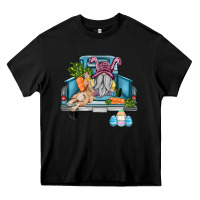Black easter truck with gnome and rabbit Heavy Core Tee - AdoDesignShop