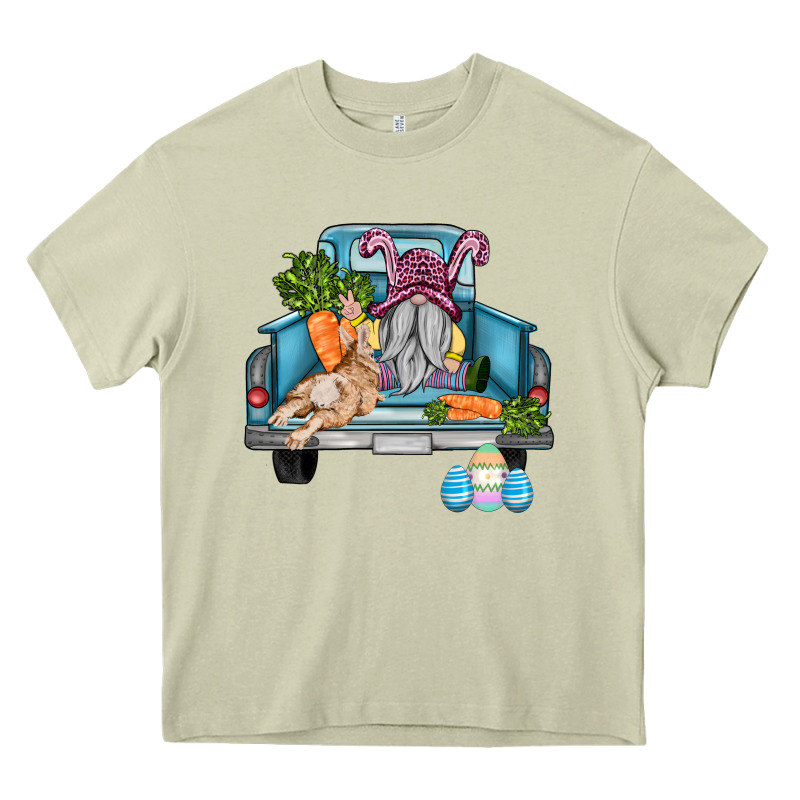 Easter Truck With Gnome And Rabbit Heavy Core Tee by AdoDesignShop | Teevron