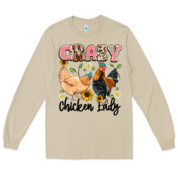 Crazy Chicken Lady Long Sleeve Tee | Teevron